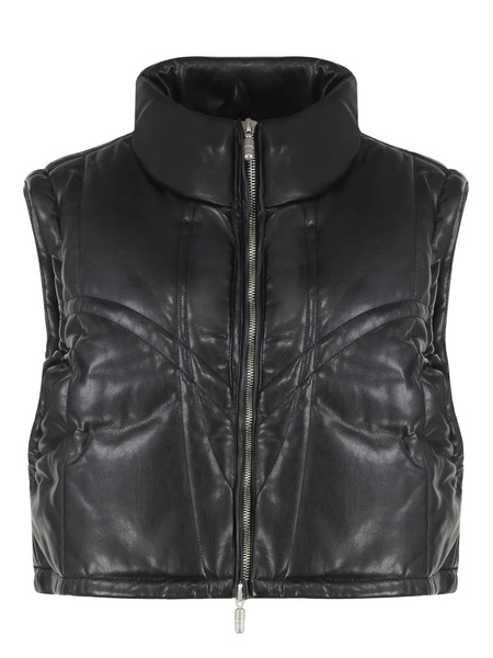  Rhude Faux-leather Vest - Black 