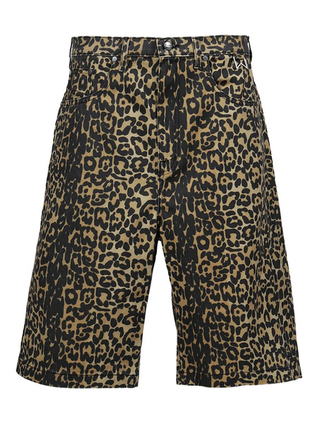  Rhude Leopard-print Shorts - Brown 