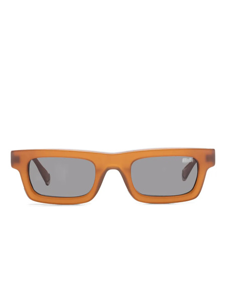  Rhude Lightning Rectangle Sunglasses - Brown 