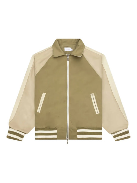  Rhude Logo-appliqué Bomber Jacket - Green 