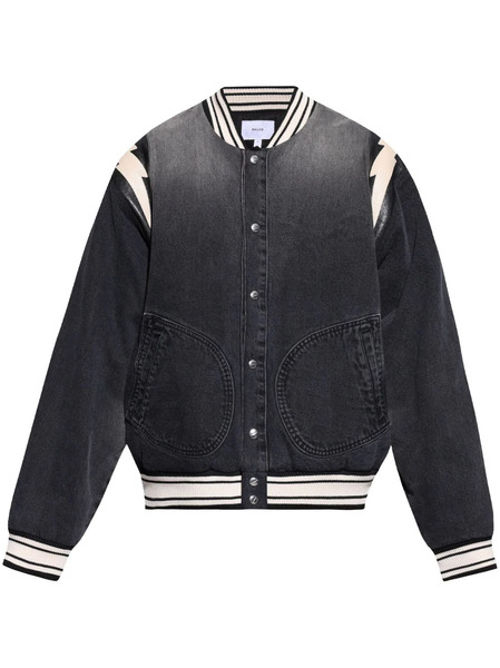  Rhude Logo-embroidered Bomber Jacket - Grey 