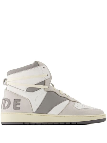  Rhude Logo-patch Sneakers - White 