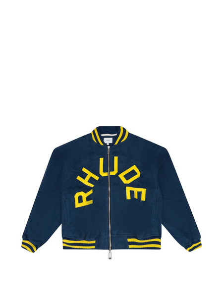  Rhude Oversized Logo Jacket - Blue 