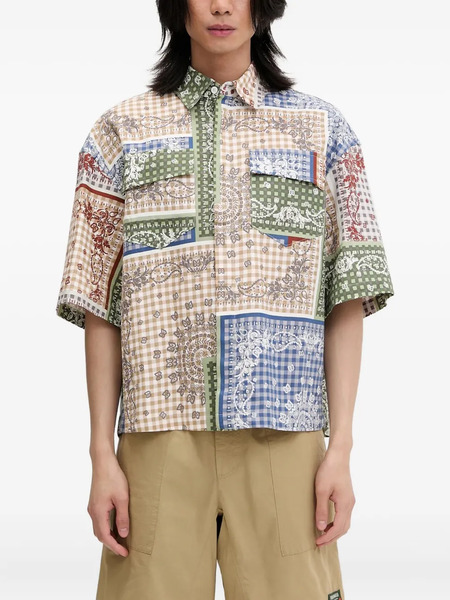  Rhude Patchwork Shirt - Neutrals 