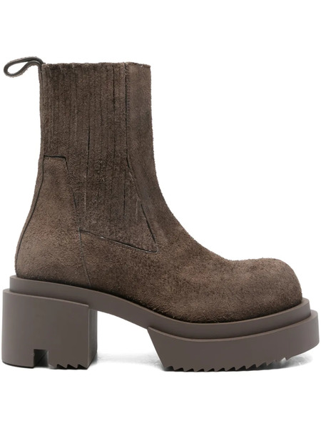  Rick Owens Beatle Bogun Platform-sole Boots - Brown 