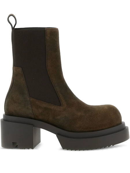 Rick Owens Beatle Elastic-strap Platform Boots - Brown 
