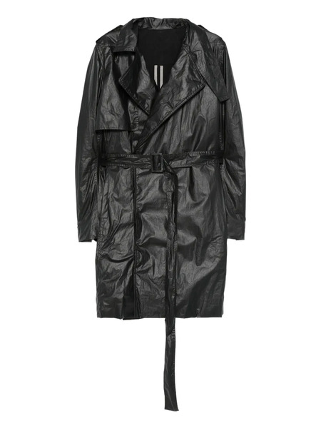  Rick Owens Belted Coat - Black 