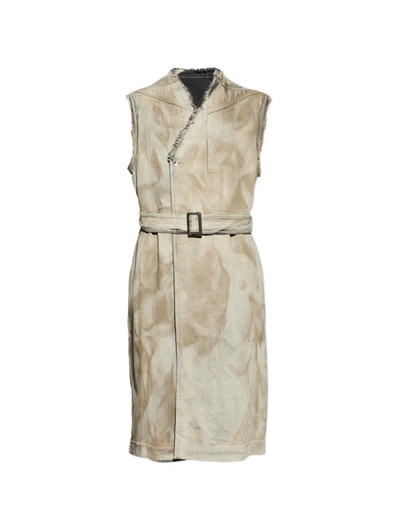  Rick Owens Belted Coat - Neutrals 