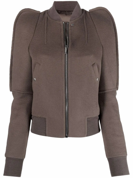  Rick Owens Bionic Puff-sleeve Bomber Jacket - Brown 