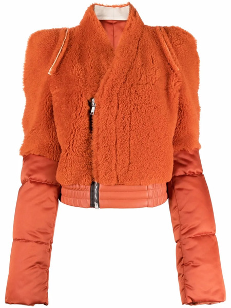  Rick Owens Bionic Reversible Padded Bomber Jacket - Orange 