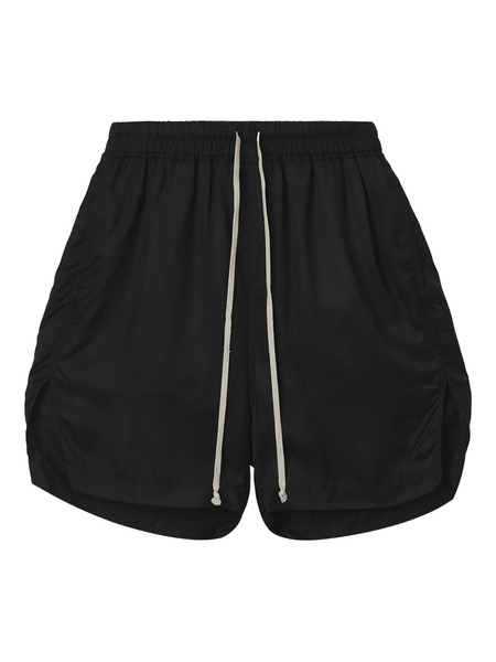  Rick Owens Boxers Drawstring Side-split Shorts - Black 