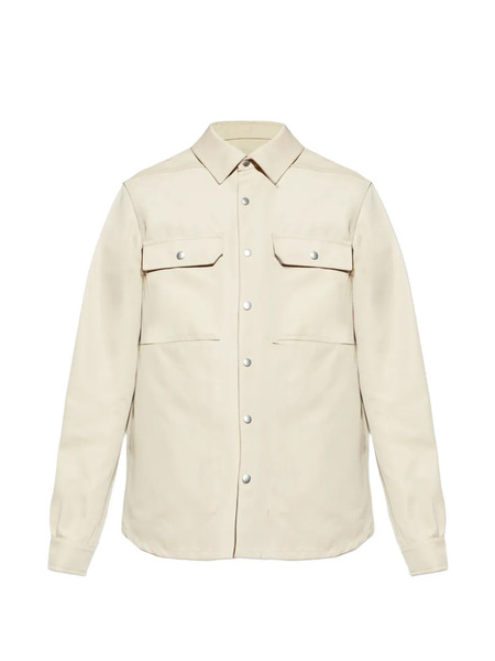  Rick Owens Buttoned Shirt Jacket - Neutrals 