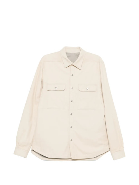  Rick Owens Buttoned Shirt Jacket - Neutrals 