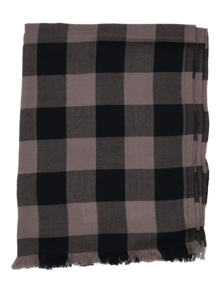  Rick Owens Checked-pattern Scarf - Grey 