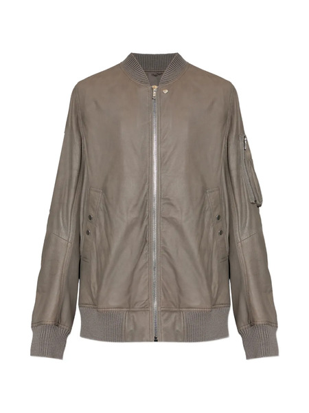  Rick Owens Classic Flight Leather Jacket - Grey 