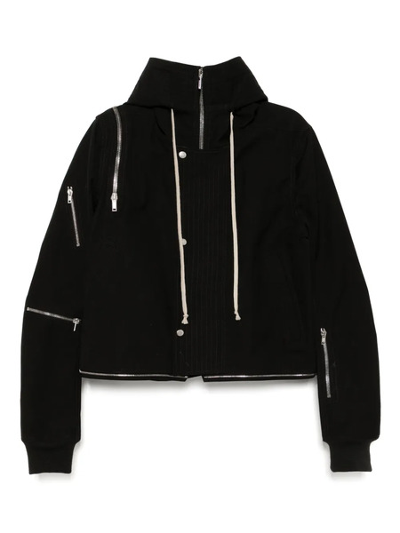  Rick Owens Cropped Headon Jacket - Black 