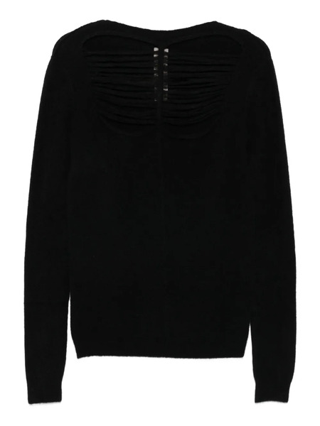  Rick Owens Distressed Sweater - Black 