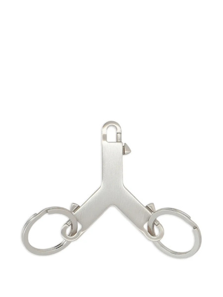 Rick Owens Double-ring Keychain - Silver 