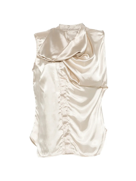  Rick Owens Draped Sleeveless Top - Neutrals 