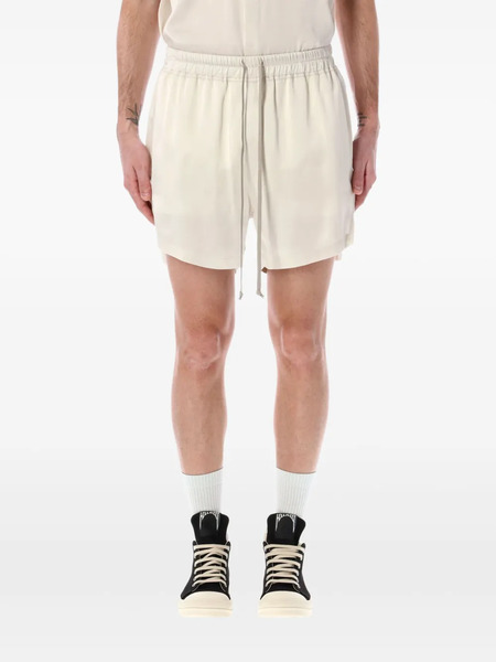  Rick Owens Drawstring Lounge Shorts - Neutrals 