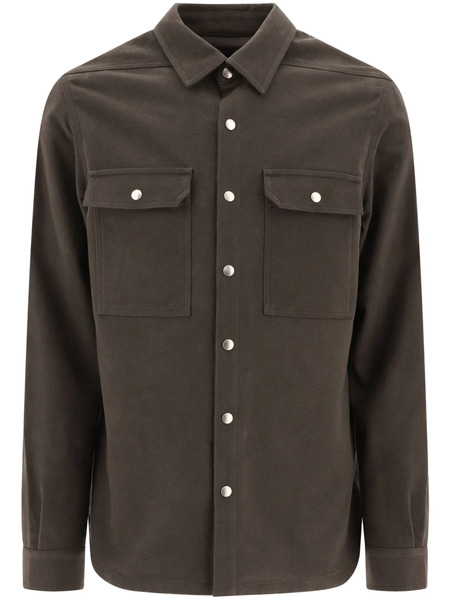  Rick Owens Drkshdw Buttoned Shirt Jacket - Grey 