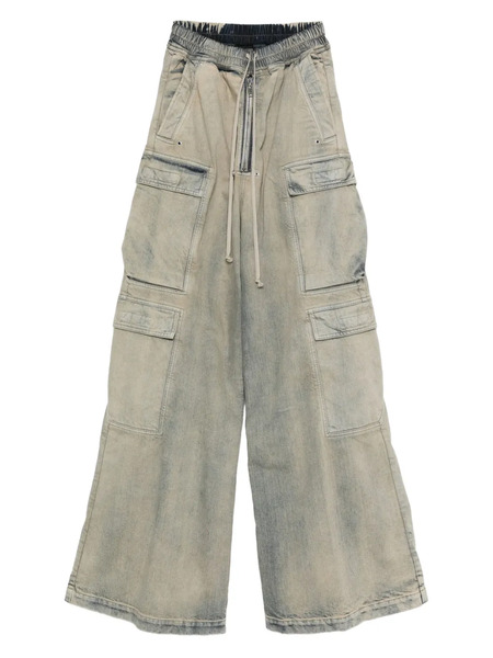  Rick Owens Drkshdw Cargo-pocket Drawstring Jeans - Neutrals 