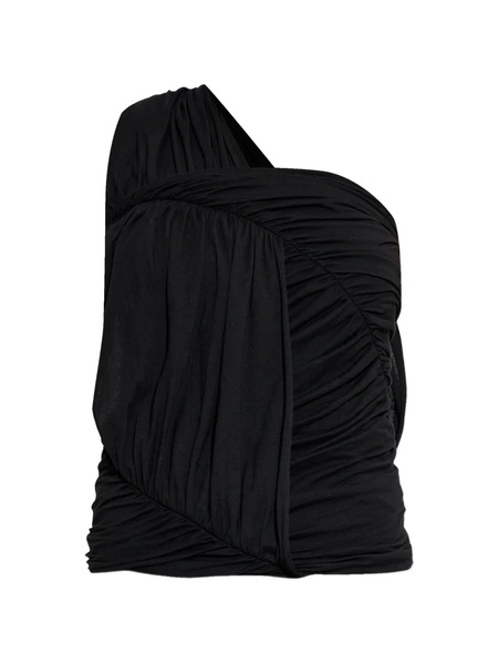  Rick Owens Drkshdw Draped One-shoulder Top - Black 