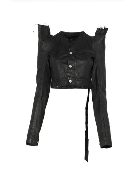  Rick Owens Drkshdw Frayed Jacket - Black 