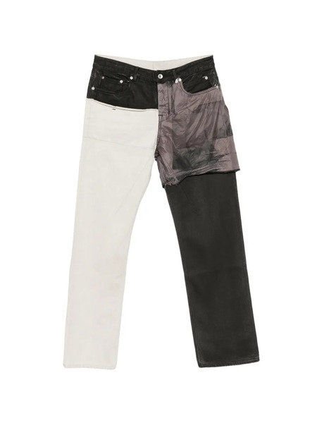  Rick Owens Drkshdw Patchwork Denim Jeans - Neutrals 