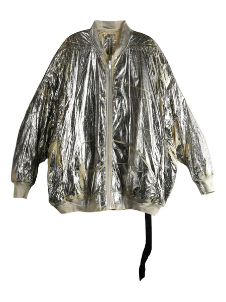  Rick Owens Drkshdw Peter Bomber Jacket - Silver 