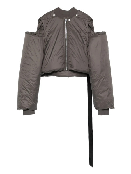  Rick Owens Drkshdw Zip-front Cropped Jacket - Silver 