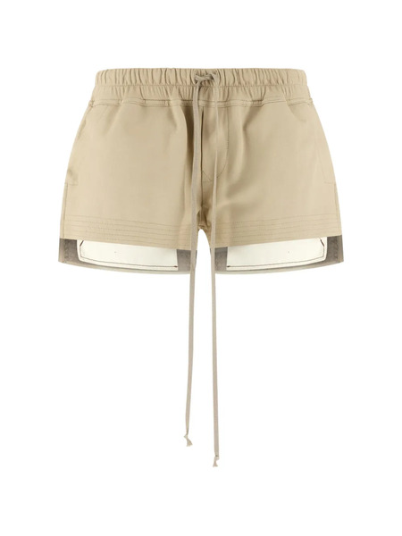  Rick Owens Fog Drawstring Shorts - Neutrals 