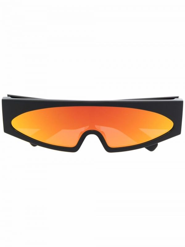  Rick Owens Gene Rectangle-frame Sunglasses - Black 