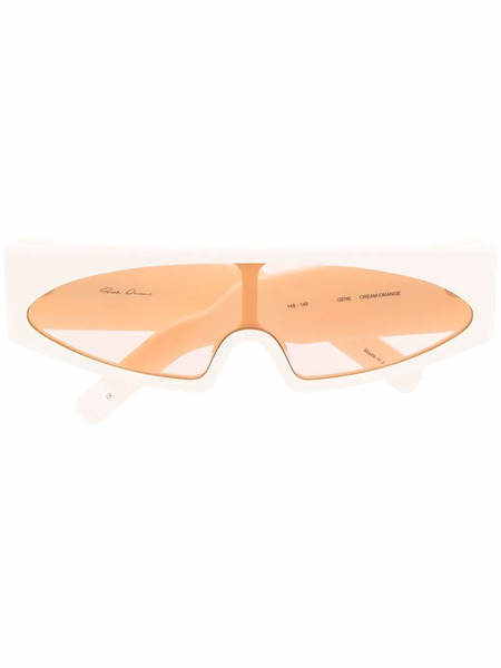  Rick Owens Gene Rectangle-frame Sunglasses - Neutrals 