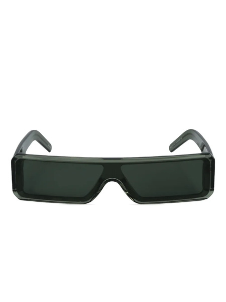  Rick Owens Geth Rectangle-frame Sunglasses - Green 