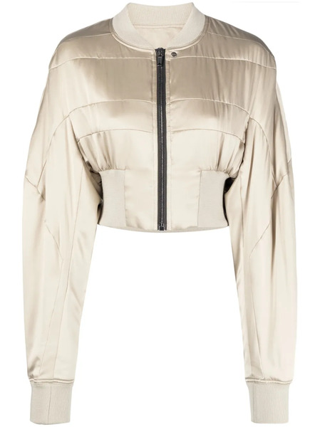  Rick Owens Girders Cropped Bomber Jacket - Neutrals 