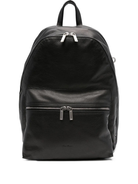  Rick Owens Leather Backpack - Black 