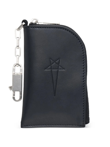  Rick Owens Leather Wallet - Black 