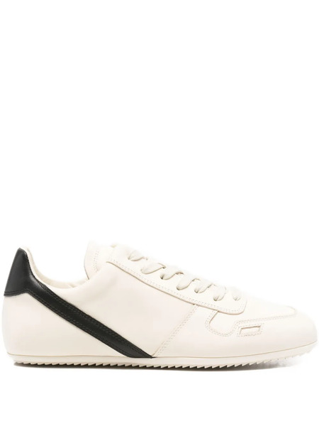  Rick Owens Minimal Leather Sneakers - Neutrals 