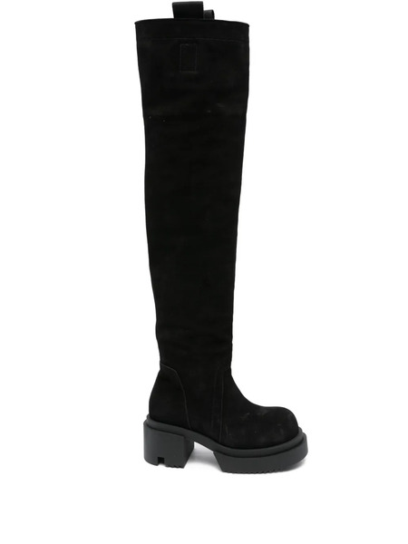  Rick Owens 75mm Platform Boots - Black 