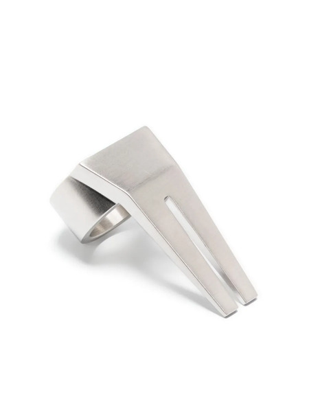 Rick Owens Open Trunk Ring - Silver 