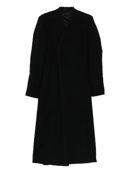  Rick Owens Overlap-seam Wool Coat - Black 