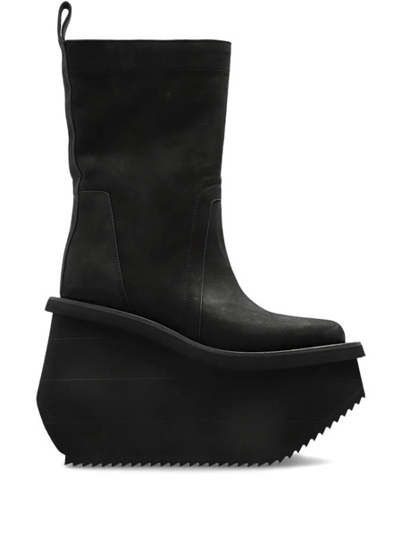  Rick Owens Platform Ankle Boots - Black 