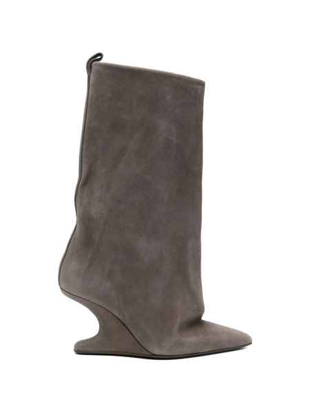  Rick Owens Pointed-toe Leather Boots - Grey 