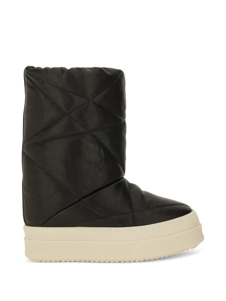  Rick Owens Quilted Platform Boots - Black 
