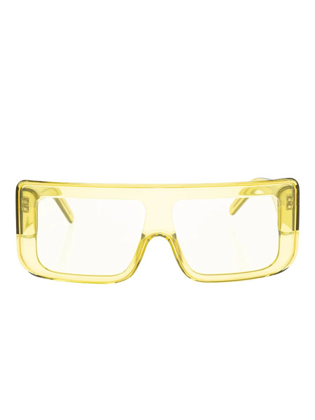  Rick Owens Rectangle-frame Sunglasses - Yellow 