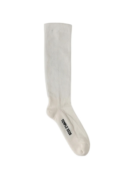  Rick Owens Ribbed-ankle Socks - White 