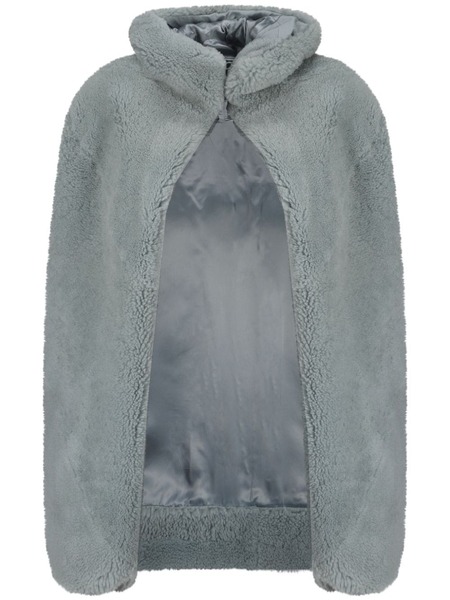  Rick Owens Shearling Cape - Blue 