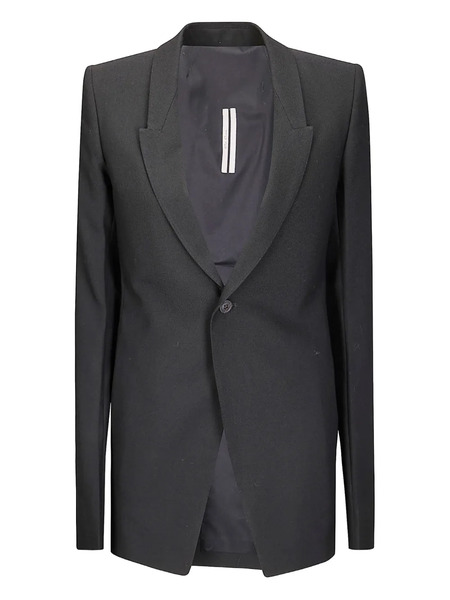  Rick Owens Single-button Wool Blazer - Black 