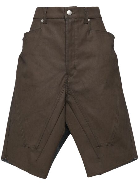  Rick Owens Slivered Skirt - Brown 